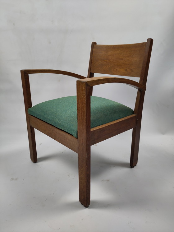 Image 1 of Art Deco chair with new upholstery