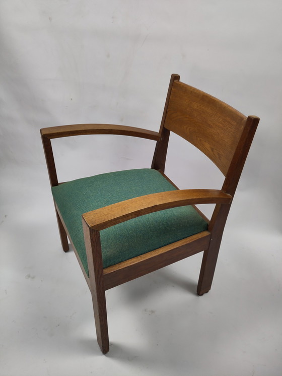 Image 1 of Art Deco chair with new upholstery