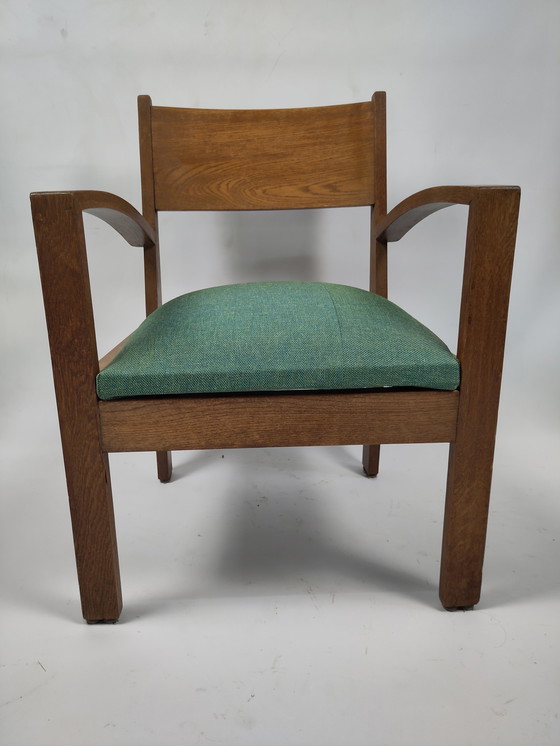 Image 1 of Art Deco chair with new upholstery