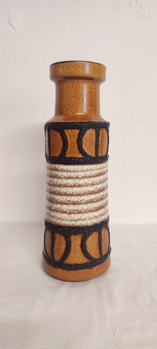 "Fat Lava" Vase From West Germany Ceramic