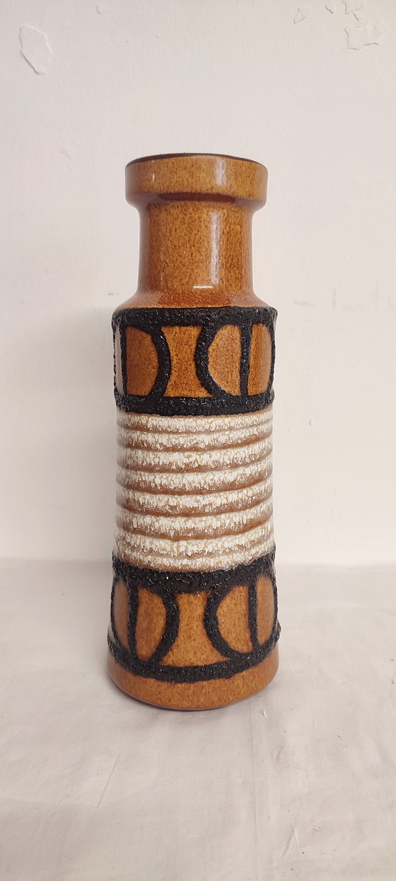 Image 1 of "Fat Lava" Vase From West Germany Ceramic