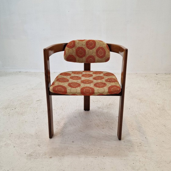 Image 1 of Set of 6 vintage armchairs in beautiful wood, Italy 1960