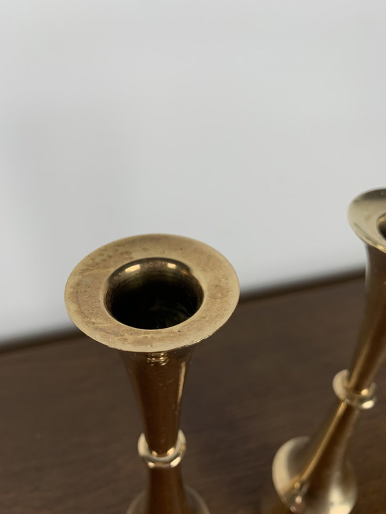 Image 1 of Brass Candlestick Duo, Attributed To Jens Harald Quistgaard, 1960, Denmark