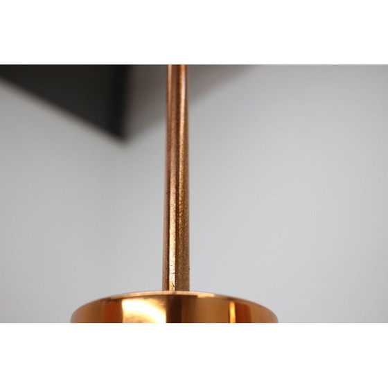 Image 1 of Lampadario vintage in ottone e plastica, Cecoslovacchia 1970