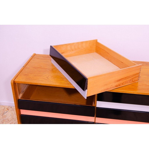 Cómoda vintage U-458 de madera de haya y contrachapado de Jiri Jiroutek para Interier Praha, Checoslovaquia, 1960