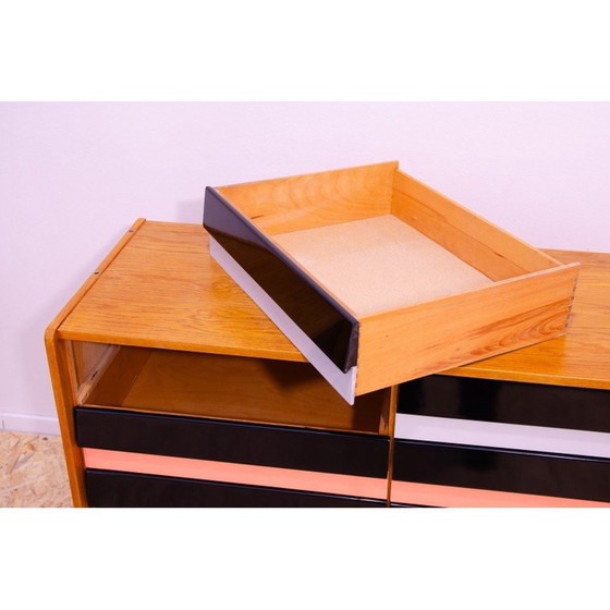 Image 1 of Cassettiera vintage U-458 in legno di faggio e compensato di Jiri Jiroutek per Interier Praha, Cecoslovacchia 1960