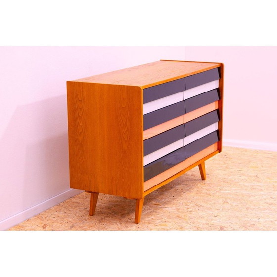 Image 1 of Cassettiera vintage U-458 in legno di faggio e compensato di Jiri Jiroutek per Interier Praha, Cecoslovacchia 1960