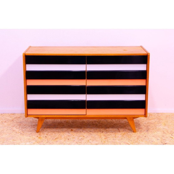 Image 1 of Cassettiera vintage U-458 in legno di faggio e compensato di Jiri Jiroutek per Interier Praha, Cecoslovacchia 1960