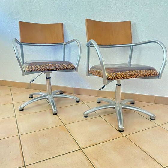 Image 1 of Pair of vintage adjustable armchairs, 1980
