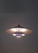 Lampe plateau vintage danoise Jeka Metaltryk