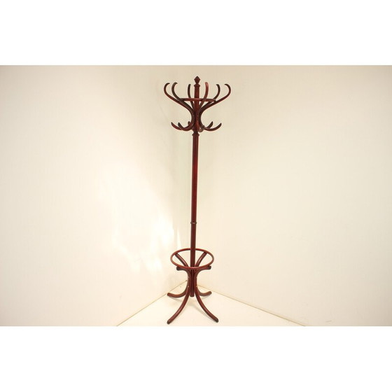 Image 1 of Vintage bentwood floor hanger for Ton, Czechoslovakia 1980