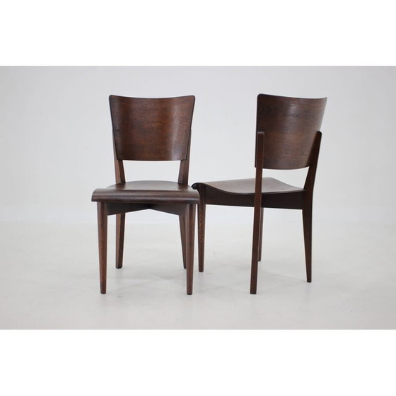 Image 1 of Pair of vintage side chairs by J.Halabala for Up zavody, 1950