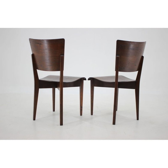Image 1 of Pair of vintage side chairs by J.Halabala for Up zavody, 1950