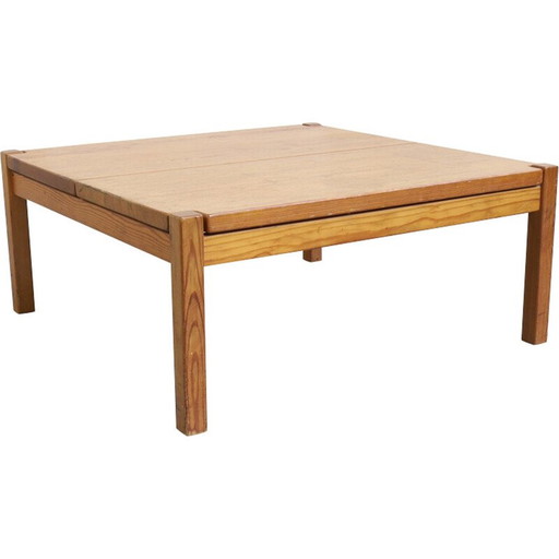 Vintage coffee table in pinewood by Imari Tapiovaara, 1960s