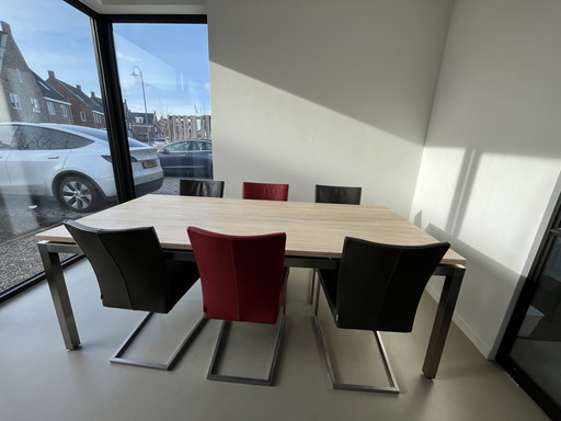 Bert Plantagie Dining Chairs (6Pieces) And Table