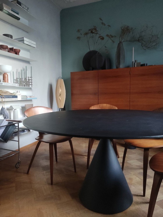 Image 1 of 1 X Table Clay 697 Desalto By Marc Krusin, Black D66 Concrete Black, Dm 140Cm