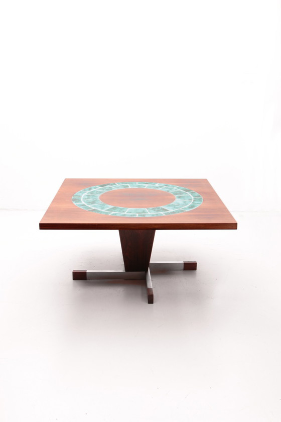 Image 1 of Design coffee table with ceramic tiles, 1960