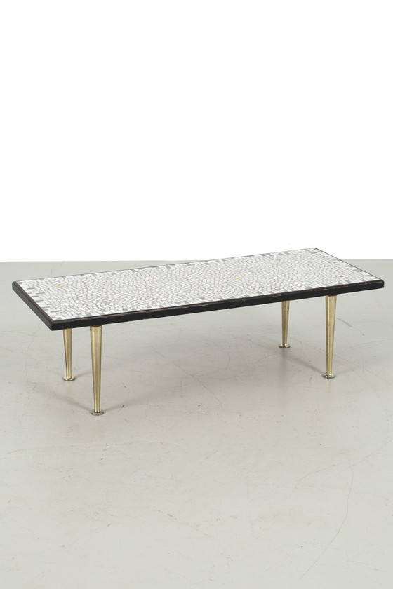 Image 1 of Table basse vintage en mosaïque