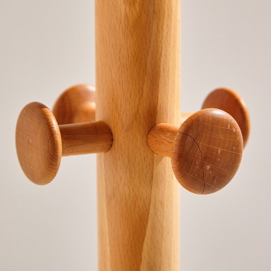Image 1 of Vintage Danish beechwood coat rack by Søren Nissen and Ebbe Gehl for Aksel Kjersgaard, 1960s