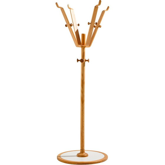 Image 1 of Vintage Danish beechwood coat rack by Søren Nissen and Ebbe Gehl for Aksel Kjersgaard, 1960s