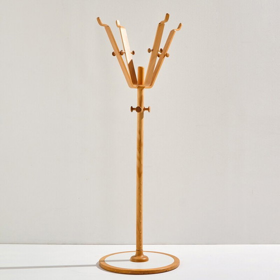 Image 1 of Vintage Danish beechwood coat rack by Søren Nissen and Ebbe Gehl for Aksel Kjersgaard, 1960s