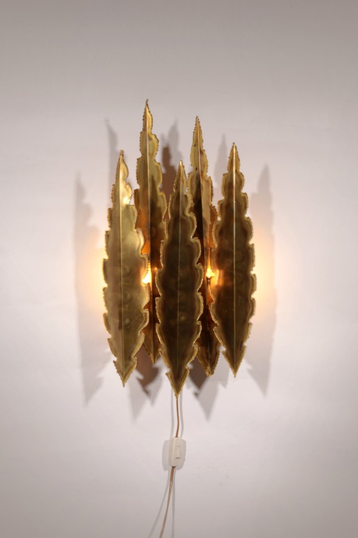 Holm-Sörensen Brutalist Copper Wall Lamp Large Model Denmark