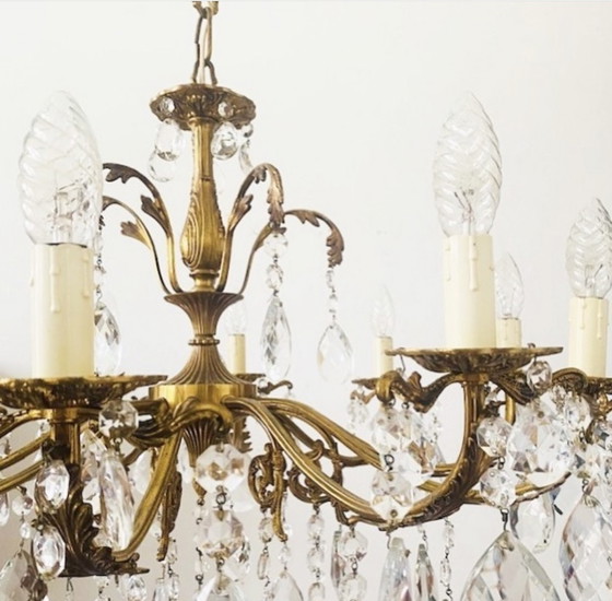 Image 1 of Italian chandelier midcentury hollywood regency