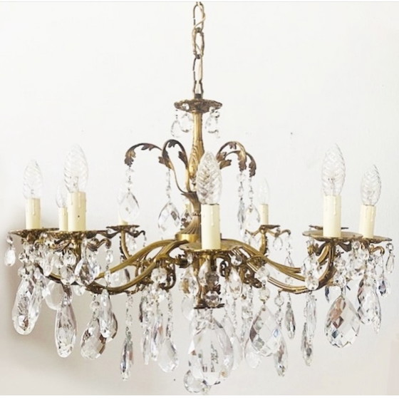 Image 1 of Italian chandelier midcentury hollywood regency