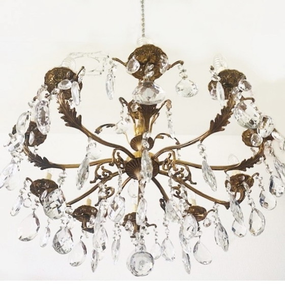 Image 1 of Italian chandelier midcentury hollywood regency