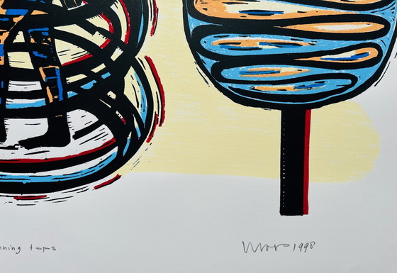 Image 1 of Silkscreen Hans Wap - Spinning Tops