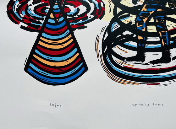 Image 1 of Silkscreen Hans Wap - Spinning Tops