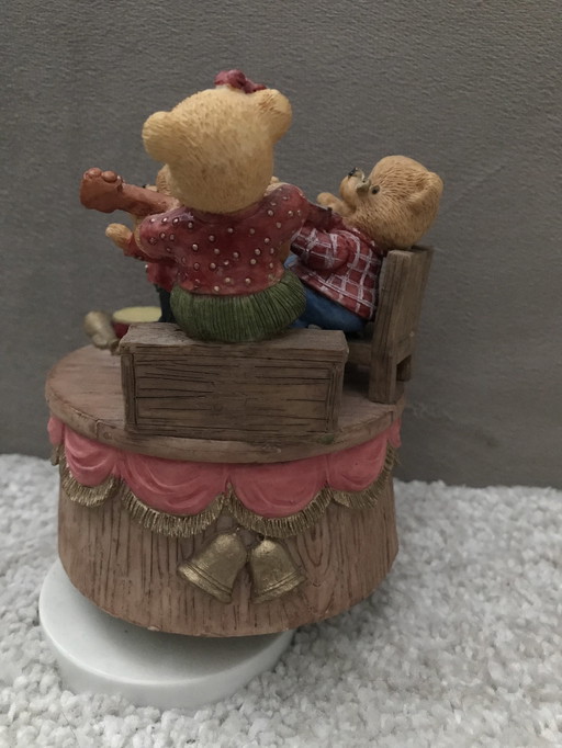 Welton Music Box With Sankyo Mechanism - Teddy Bear Theme