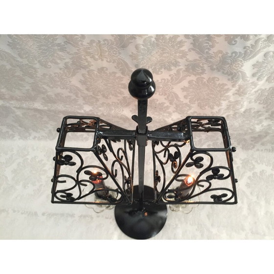 Image 1 of Vintage Art Deco candlestick in forged metal
