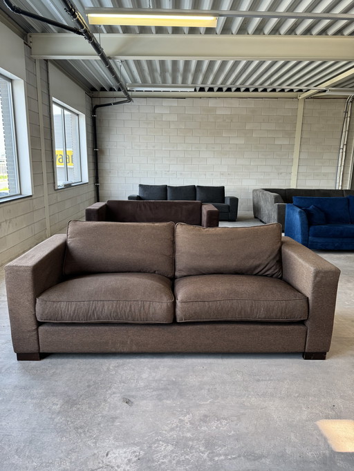 2x Modern 2.5-seater sofas