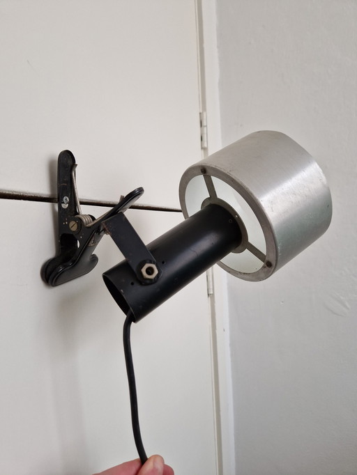 Vintage Raak R.6 Wall Lamp With Clamp Nico Kooy Design 1960S