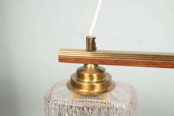 Image 1 of Lampe pendante en verre vintage table à manger