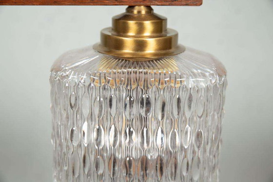 Image 1 of Lampada a sospensione in vetro vintage da tavolo da pranzo