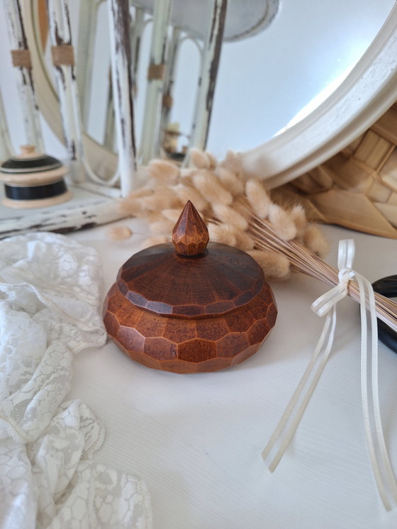 Image 1 of Round Wooden Box