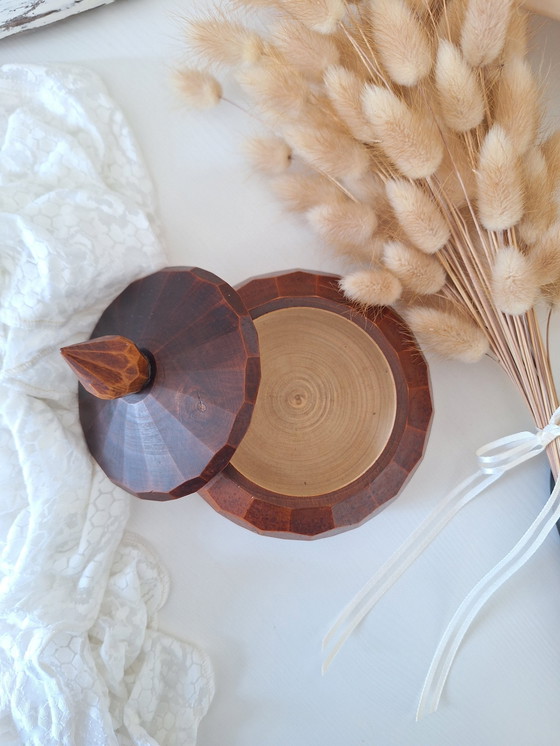 Image 1 of Round Wooden Box