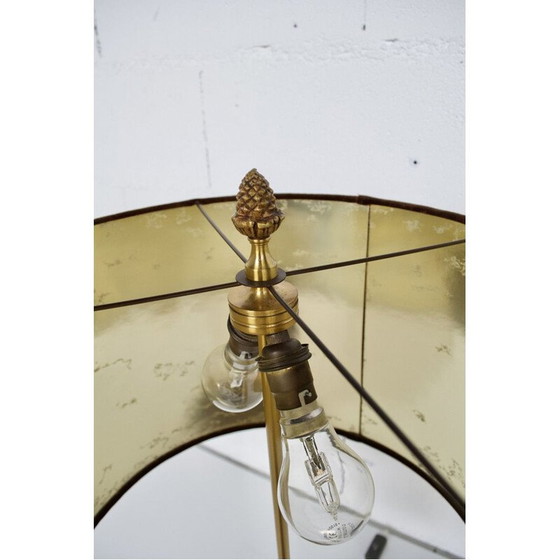 Image 1 of Pair of vintage gilt metal lamps by Maison Jansen, 1970