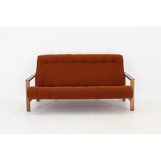 Vintage three seater sofa, Czechoslovakia 1970s