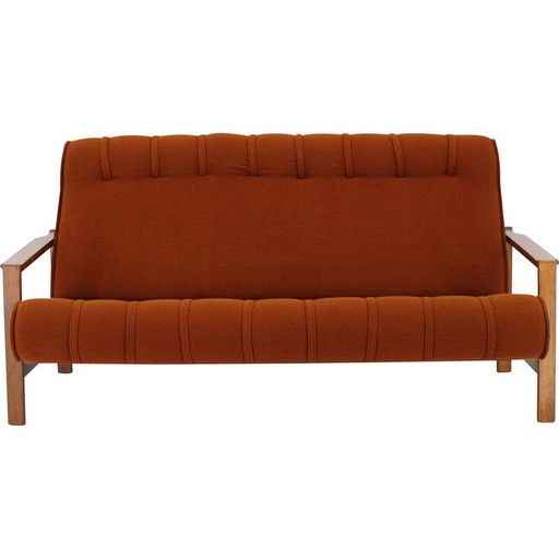 Vintage three seater sofa, Czechoslovakia 1970s