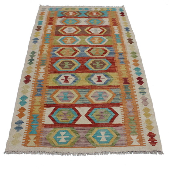 Image 1 of Original Old Style Kelim Afghan 195 X 108 Cm Top Condition