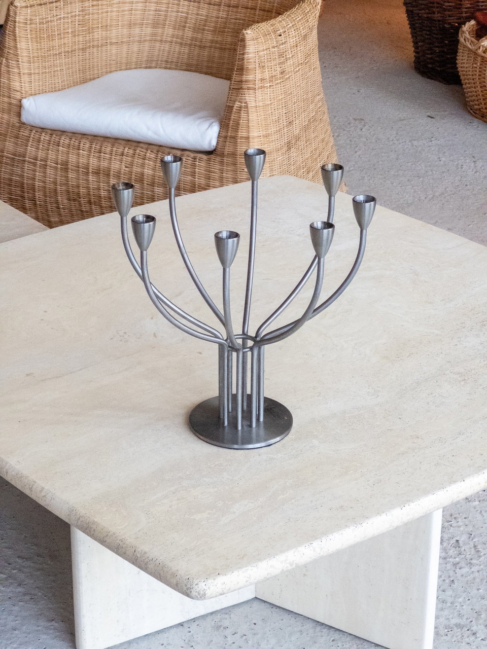 Candelabro de acero inoxidable de Ikea, Hagberg