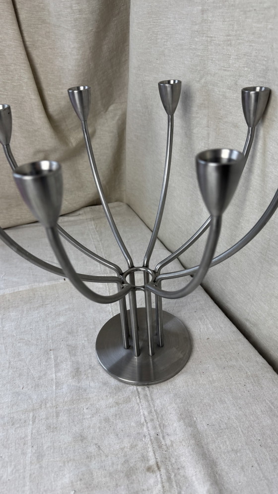 Image 1 of Stainless steel Ikea Candlestick, Hagberg