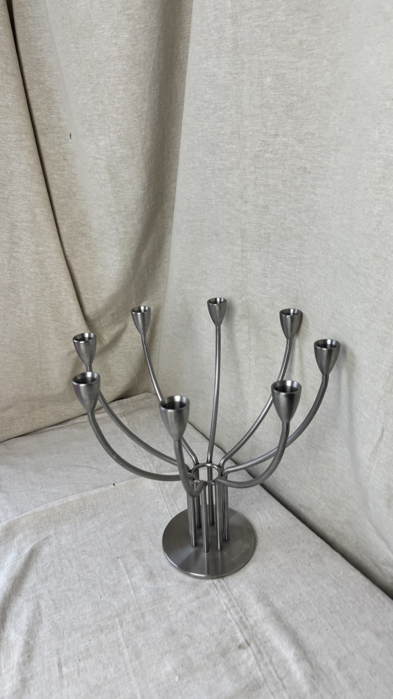 Image 1 of Stainless steel Ikea Candlestick, Hagberg