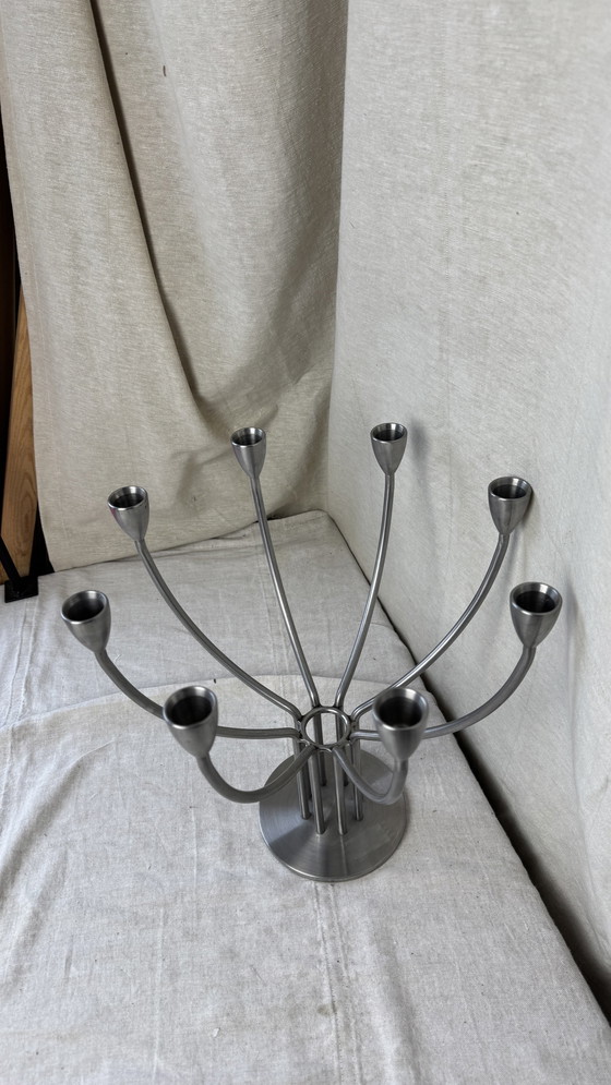 Image 1 of Stainless steel Ikea Candlestick, Hagberg