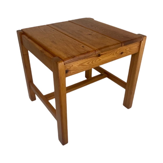 Image 1 of Gilbert Marklund - Furusnickarn - Sweden - Pine wood - Side or coffee table / stool