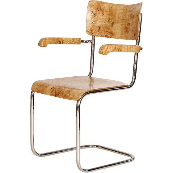 Image 1 of Vintage Tubular Steel Chair by Vichr - 1930s