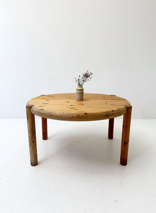 Extendable table made of solid pine wood by Rainer Daumiller for Hirtshals Sawmill, 1970Er